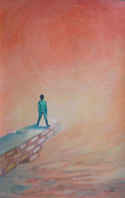 410x650 On The Verge (Hem Jyotika) - Verge Painting