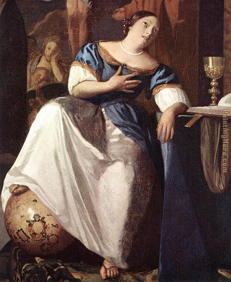 795x970 Johannes Vermeer The Allegory Of The Faith Detail Painting Anysize - Vermeer Painting