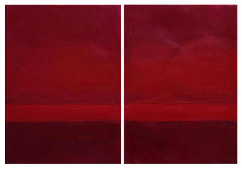 770x540 Saatchi Art Vermillion Painting By Janise Yntema - Vermillion Painting