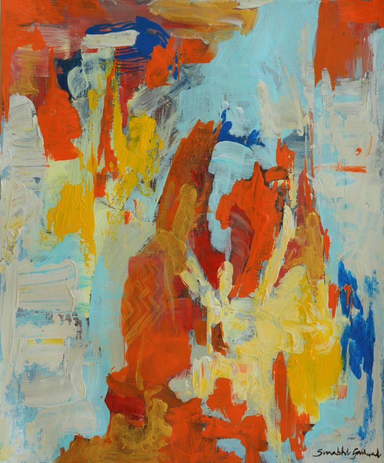 770x929 Saatchi Art Vermillion Painting By Surabhi Gaikwad - Vermillion Painting