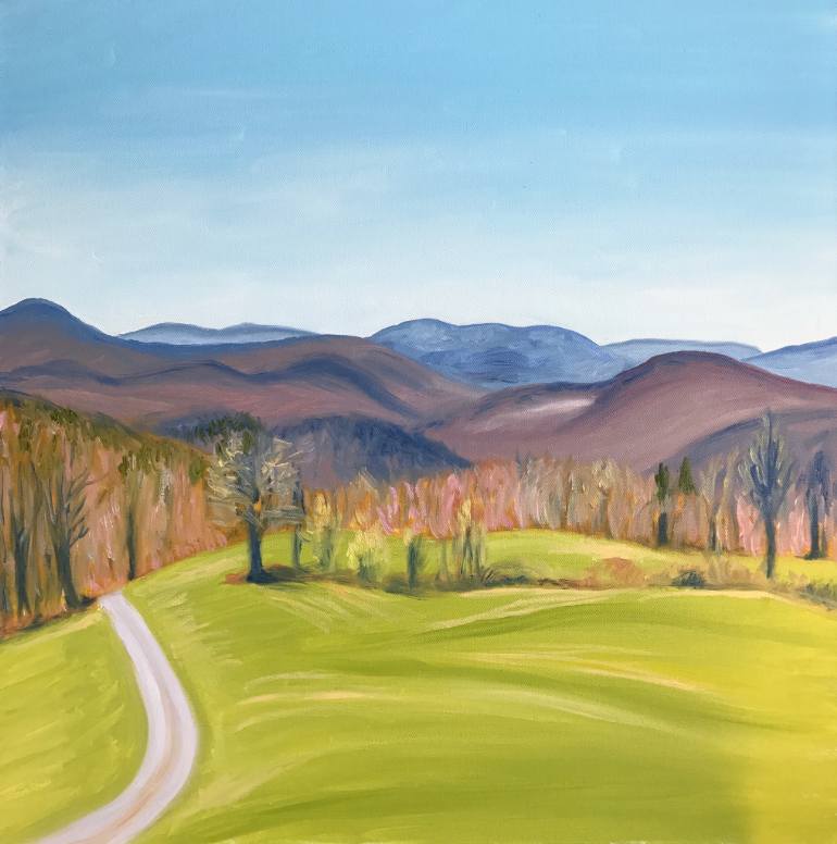 770x776 Saatchi Art April In Vermont Painting By Aet Paaro - Vermont Painting