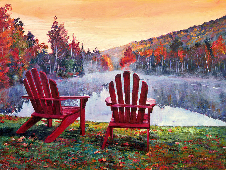 900x677 Vermont Romance Painting By David Lloyd Glover - Vermont Painting