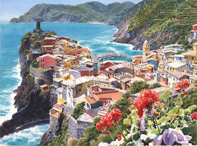 405x300 The Artist's Life How To Paint A Night Scene In Watercolor - Vernazza Painting
