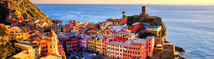 720x200 Greg Allen Cinque Terre, Tuscany, Italy Workshop Italy Itinerary - Vernazza Painting