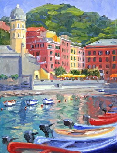 385x504 Harobr - Vernazza Painting