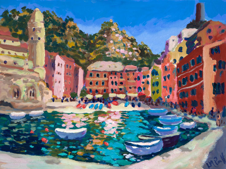 737x550 Lucy Pratt - Vernazza Painting