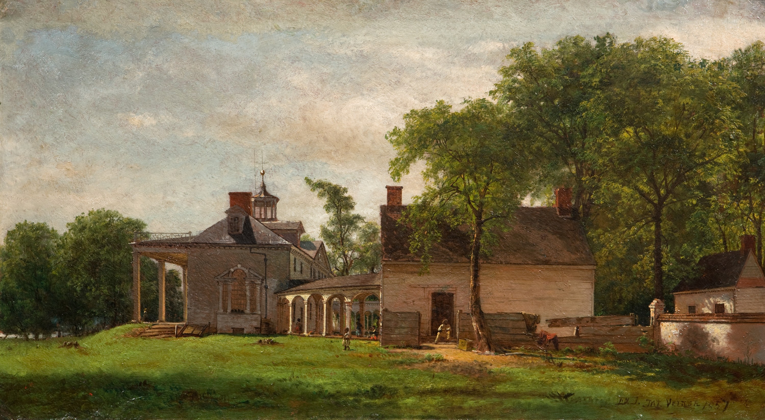 3000x1648 Eastman Johnson George Washington's Mount Vernon - Vernon Painting
