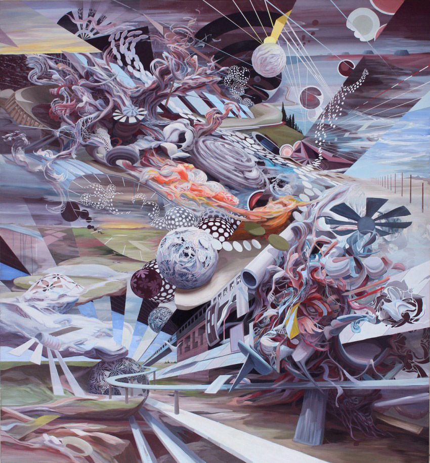 850x915 The World Of Oliver Vernon Empty Kingdom - Vernon Painting