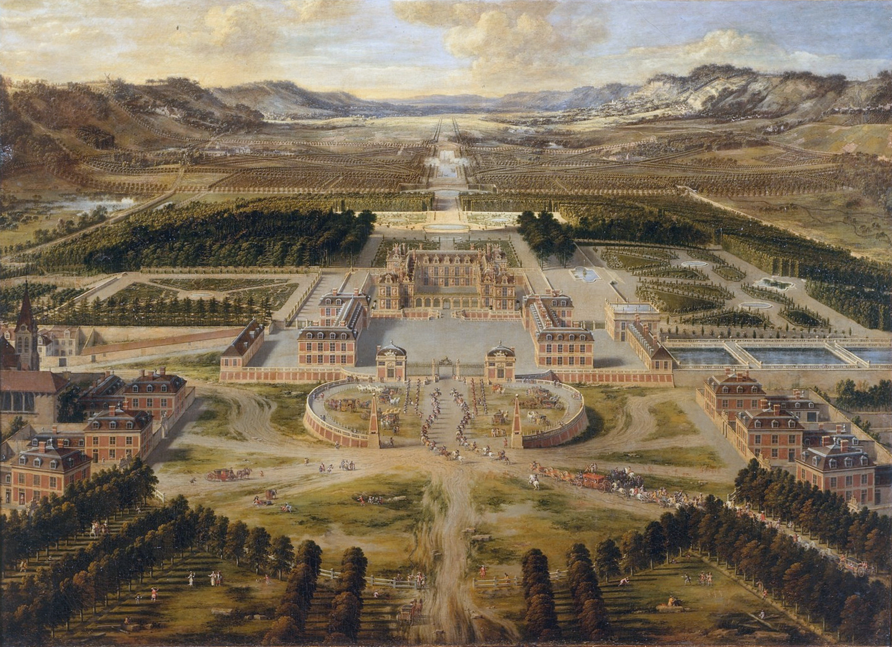 2866x2081 Filechateau De Versailles 1668 Pierre Patel.jpg - Versailles Painting
