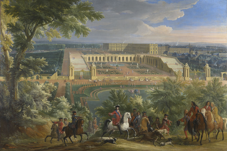 752x500 Jean Baptiste Martin (1659 1735) - Versailles Painting
