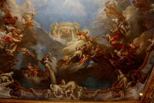 500x333 One Of The Ceiling Paintings - Versailles Painting