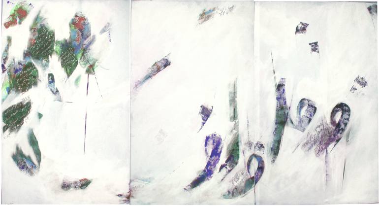 770x418 Saatchi Art Four Verse Painting By Maryam Tavaf - Verse Painting