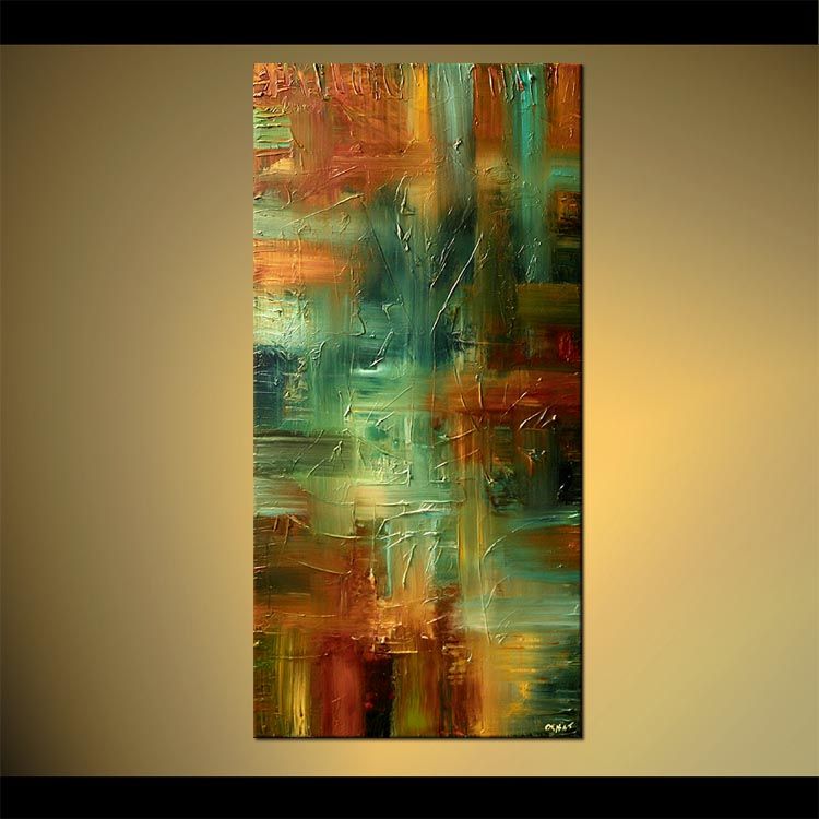 750x750 Original Abstract Art Paintings By Osnat - Vertical Painting