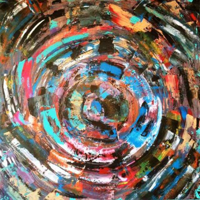 640x638 Vasile Ghiuta Artwork Vertigo Original Painting Acrylic - Vertigo Painting