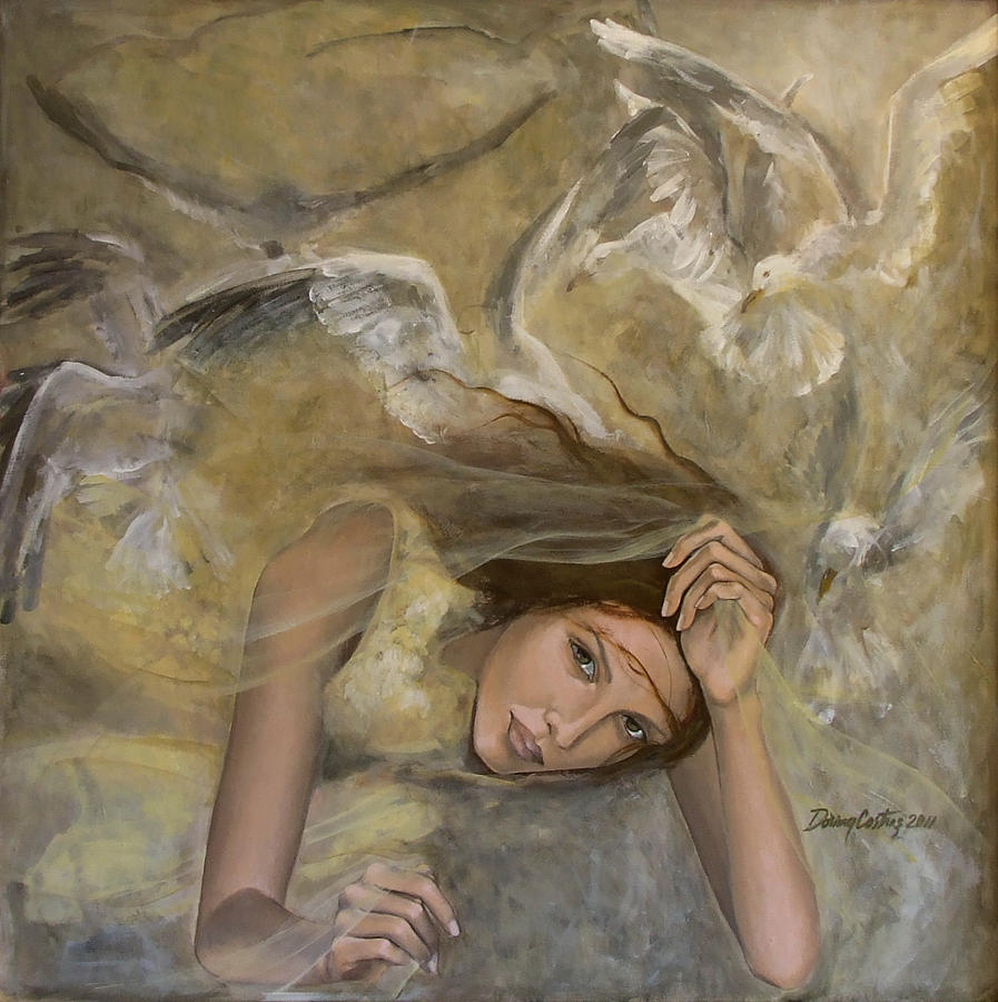 897x900 Vertigo Painting By Dorina Costras - Vertigo Painting