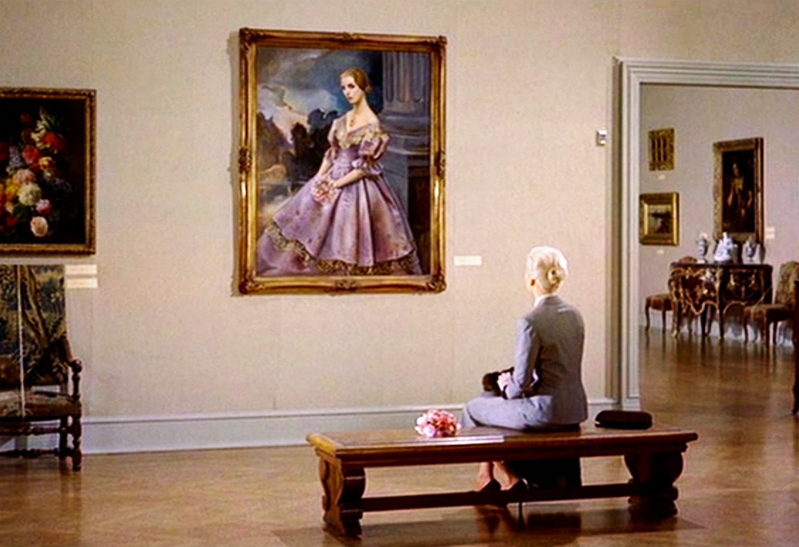 1600x1097 Where Vertigo Lives Crimson Kimono - Vertigo Painting