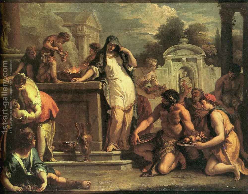 1000x785 Sacrifice To Vesta Sebastiano Ricci Reproduction 1st Art Gallery - Vesta Painting