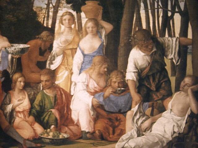 640x480 Bellini's Feast Of The Gods - Vesta Painting