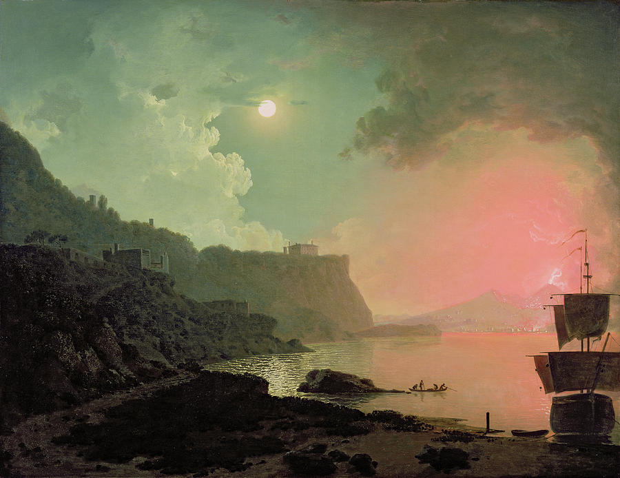 900x694 Vesuvius From Posillipo Painting By Joseph Wright Of Derby - Vesuvius Painting