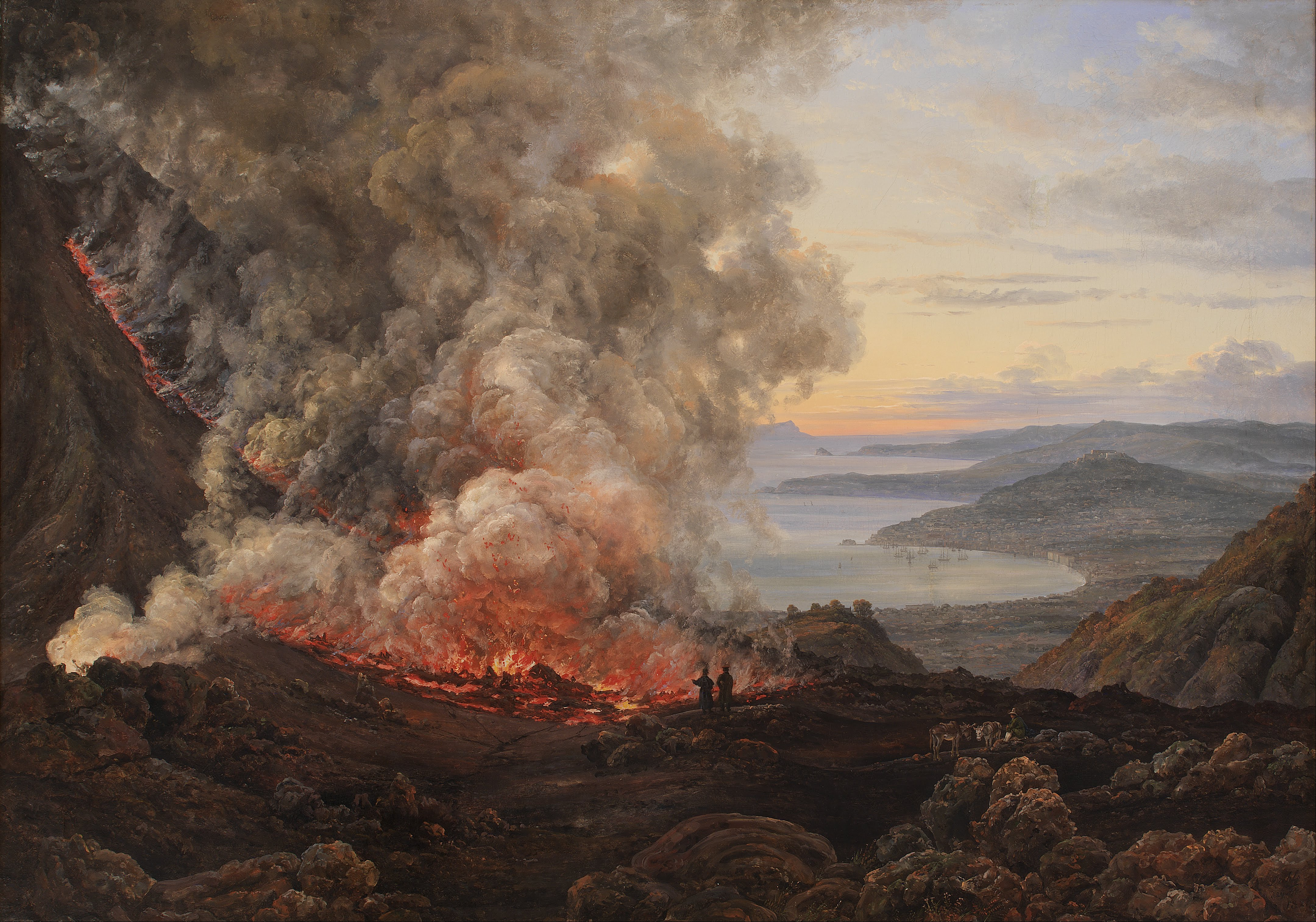 4319x3026 Filej.c. Dahl - Vesuvius Painting
