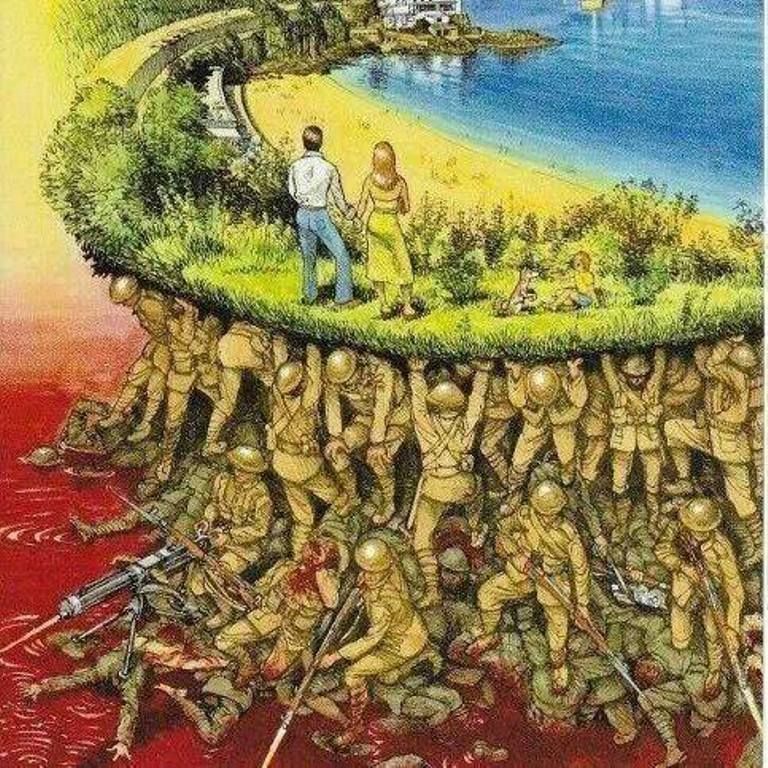 768x768 Wow. This Really Puts Things Into Perspective. Story Ideas - Veterans Day Painting