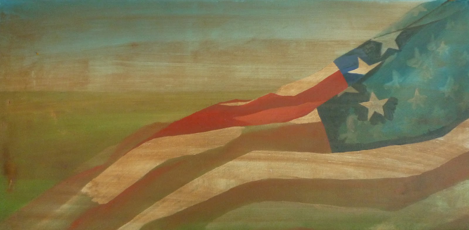 1600x784 Art By Michael Perchard Veterans' Day U.s.a. Three Paintings Oil - Veterans Day Painting