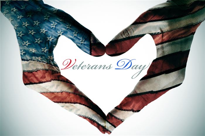 700x465 Happy Veterans Day Flag Painting Hands Picture - Veterans Day Painting