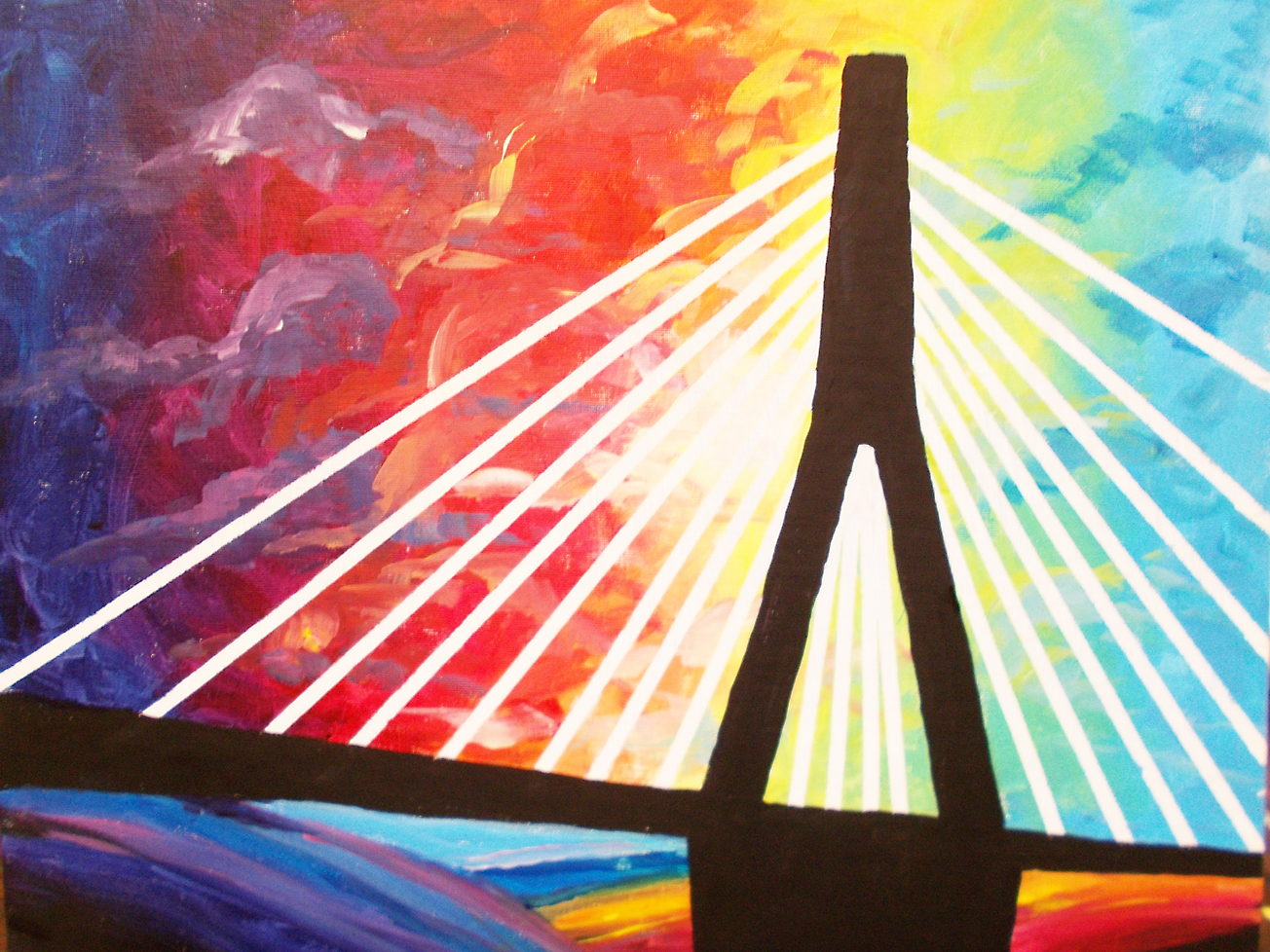 1304x978 Paint Amp Sip Bridge Aug. 18, 2017 630pm - Veterans Painting