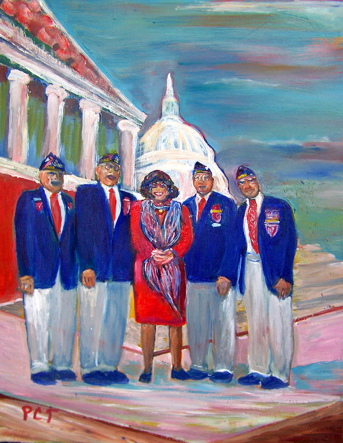 696x900 Tribute To Veterans Painting By Patricia Taylor - Veterans Painting