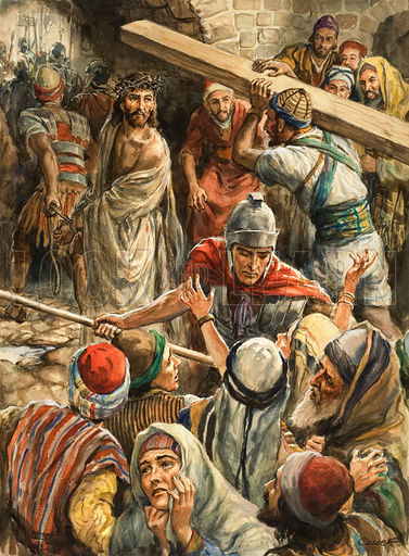 377x512 Historical Articles And Illustrations Blog Archive The Stations - Via Dolorosa Painting