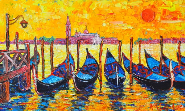 600x360 Ana Maria Edulescu's Amazingly Vibrant Paintings Of European - Vibrant Painting