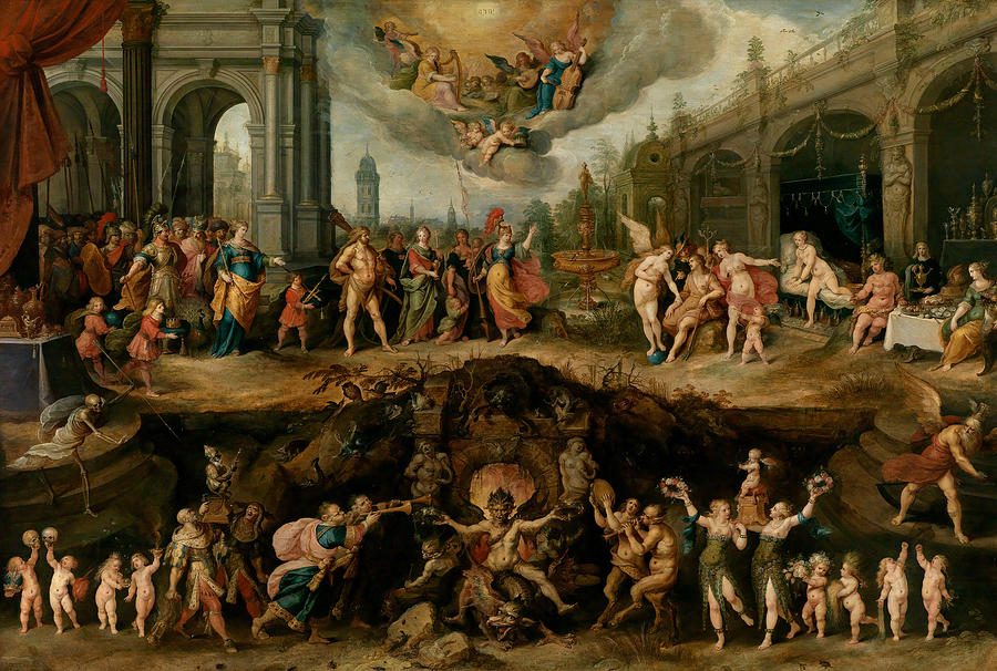 900x606 Mankind's Eternal Dilemma, The Choice Between Virtue And Vice - Vice Painting