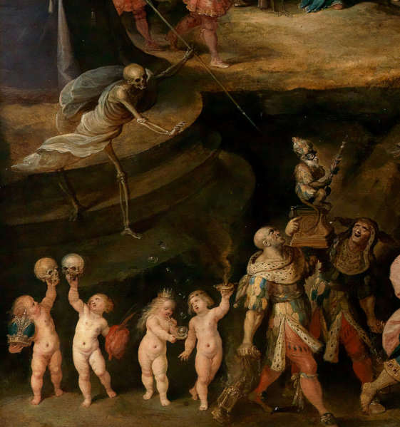 561x599 Allegory Of Man's Choice Between Virtue And Vice (Detail) Frans - Vice Painting