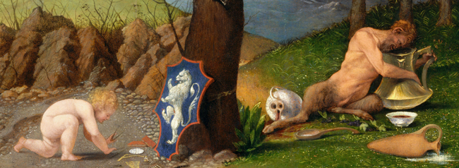 650x238 Allegory Of Virtue And Vice By Lorenzo Lotto - Vice Painting