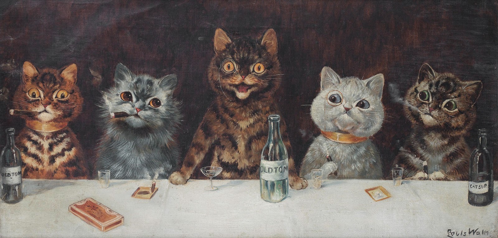 Victorian Cat Painting at PaintingValley.com | Explore collection of ...