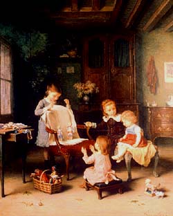 250x312 Little Angels - Victorian Child Painting