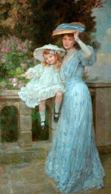 429x750 Frederick Stead (1863 1940, English) Victorian - Victorian Child Painting