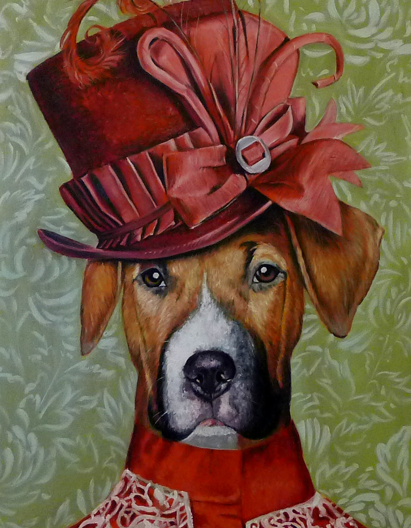 830x1064 Paint Your Dog Or Cat As A Victorian Template By Splendid Beast - Victorian Dog Painting