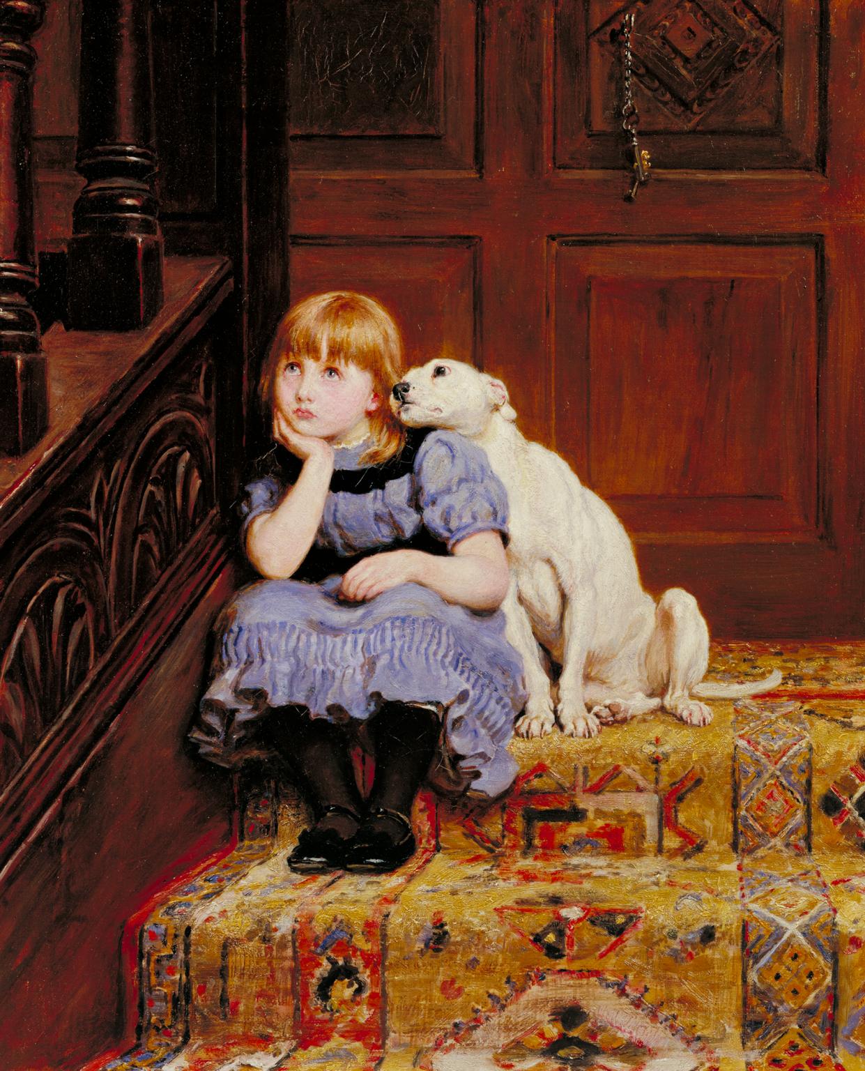 1241x1536 Sympathy', Briton Riviere, C.1878 Tate - Victorian Dog Painting