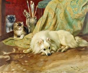 300x252 Victorian Dog Paintings - Victorian Dog Painting