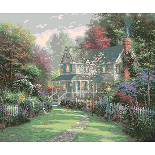 500x500 Plaid Creates Paint By Number Kit (16 By 20 Inch), 22724 Victorian - Victorian Garden Painting