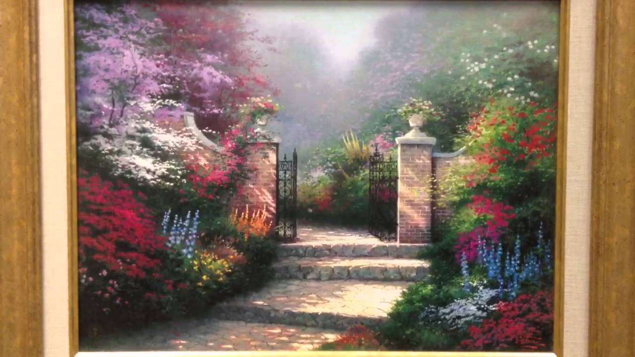 1280x720 Thomas Kinkade Painting Victorian Garden Thomas Kincade For Sale - Victorian Garden Painting