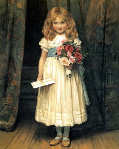 399x500 Arthur John Elsley ~ Portrait Of A Victorian Girl Vintage Things - Victorian Girl Painting