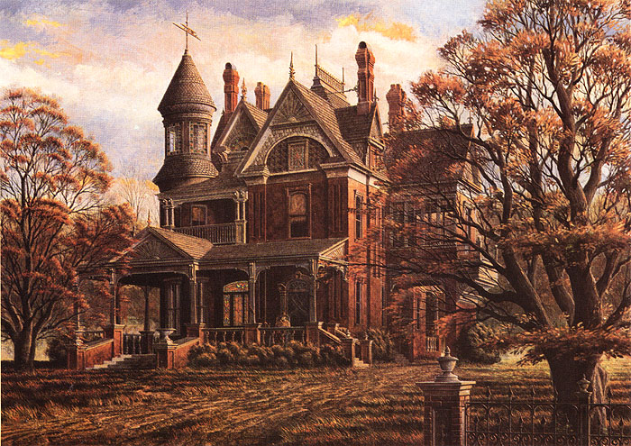 700x495 Official Website Of Artist Randy Souders Featuring Victorian Homes - Victorian House Painting