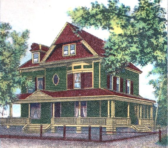 574x507 Victorian Exterior House Paint Schemes Queen Anne Victorian - Victorian House Painting