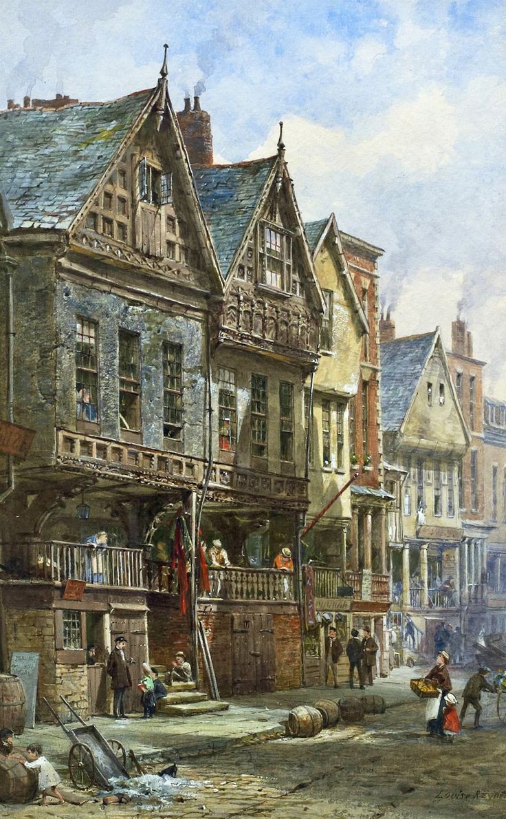 736x1190 Victorian House Painting Image House Style Design Victorian - Victorian House Painting