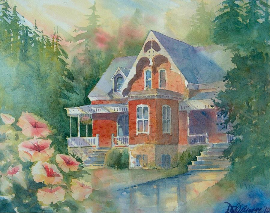 900x711 Victorian House Painting By David Gilmore - Victorian House Painting