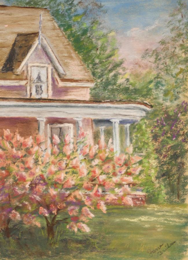 650x900 Victorian Spring Painting By Jane Baribeau - Victorian House Painting
