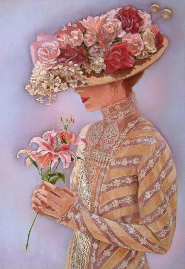 620x900 Lady Jessica Painting By Sue Halstenberg - Victorian Lady Painting