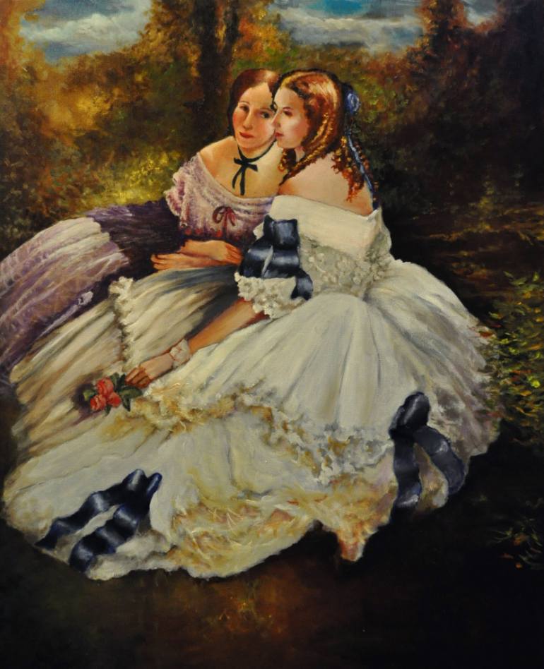 770x948 Saatchi Art Victorian Ladies Painting By Ed Hicks - Victorian Lady Painting